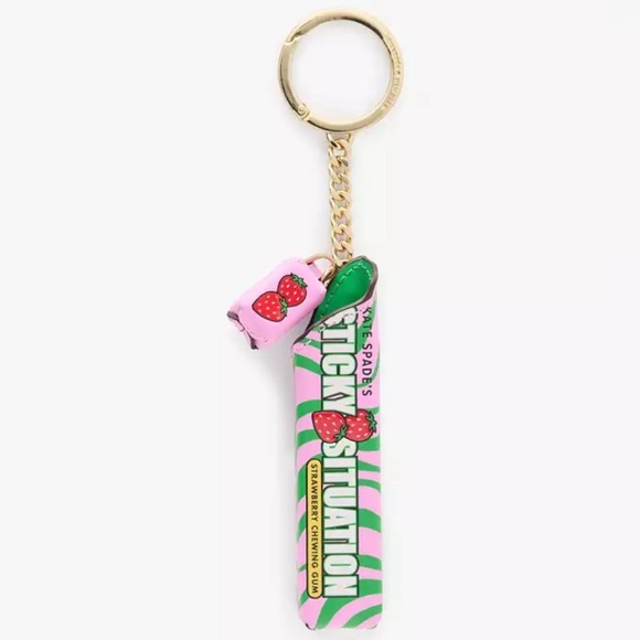 kate spade Handbags - New Kate Spade Sticky Situation Bubble Gum Key Chain Bag Charm KK206